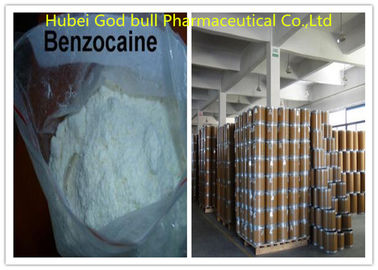 China CAS 94-09-7 cristalinos blancos del polvo anestésico local de Benzocain para el analgésico proveedor