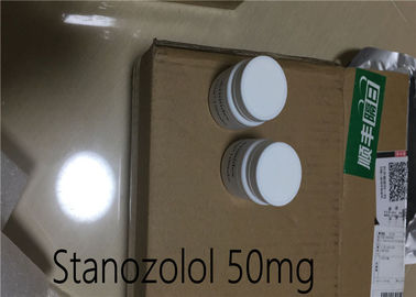 China Esteroide androgénico de Dht de las tabletas orales blancas de la píldora de Winstrol Stanozolol 50mg proveedor